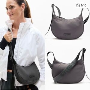 Athleta Black Mini Crescent Bag